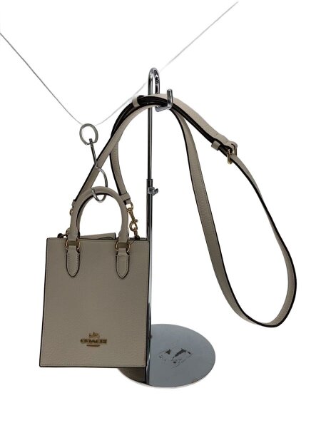 COACH(コーチ) / 2way/ミニハンドバッグ/ショルダーバッグ/レザー/BEG 