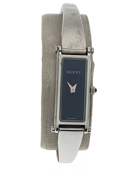 GUCCI(グッチ) / クォーツ腕時計/アナログ/ステンレス/BLK/SLV/1500 L 