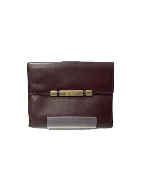 BALLY(バリー) / 3つ折り財布/レザー/BRD/無地/レディース | 中古品の 