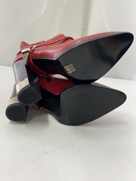 TOGA PULLA / ブーツ/36/RED/レザー/ウェスタンブーツ/ベルト TOGA PULLA(トーガプラ) / ブーツ/36/RED/レザー/ウェスタンブーツ