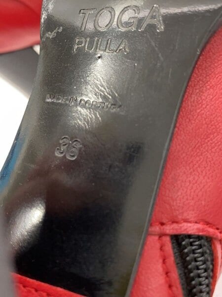 TOGA PULLA(トーガプラ) / ブーツ/36/RED/レザー/ウェスタンブーツ