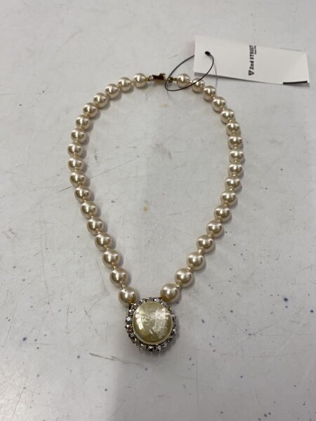 MIRIAM HASKELL / ネックレス/ステンレス/パール/IVO/トップ有/レディース MIRIAM HASKELL(ミリアムハスケル) / ネックレス/ステンレス/パール