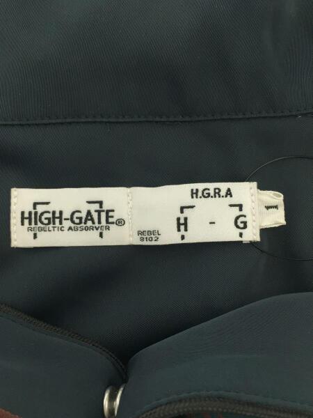 ハイゲート HIGH－GATE ウエスタン シャツ 長袖 ボーン 刺繍 黒 HIGH-GATE シャツ HIGH-GATE(ハイゲート) ⁄ 長袖シャツ⁄1⁄ポリエステル