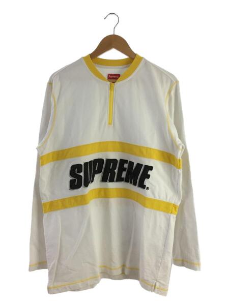 Supreme(シュプリーム) / ハーフジップロンT/スウェット/L/コットン 