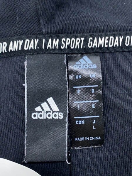 adidas(アディダス) / ジップパーカー/L/コットン/ブラック/黒/無地