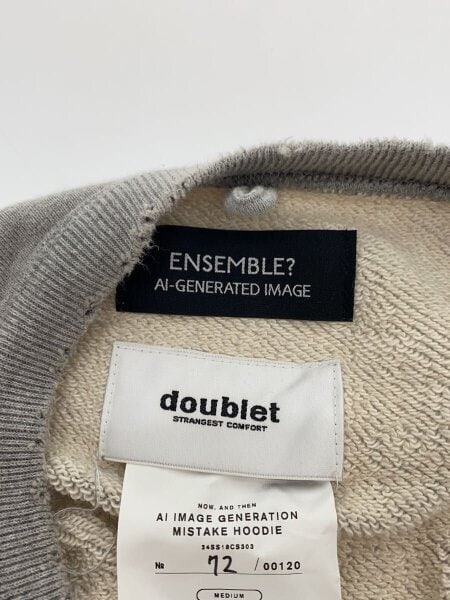 doublet(ダブレット) / AI IMAGE GENERATION MISTAKE HOODIE 