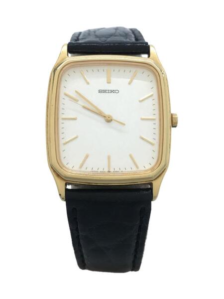 SEIKO(セイコー) / クォーツ腕時計/アナログ/レザー/白/黒/5P31-5260 