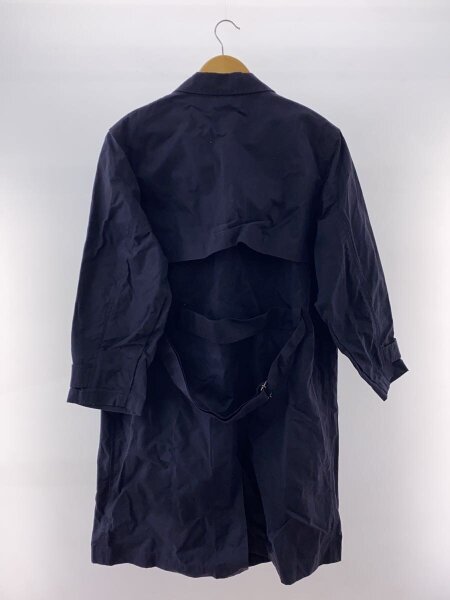 MHL. ネイビー ロングコート ステンカラーコート マーガレット