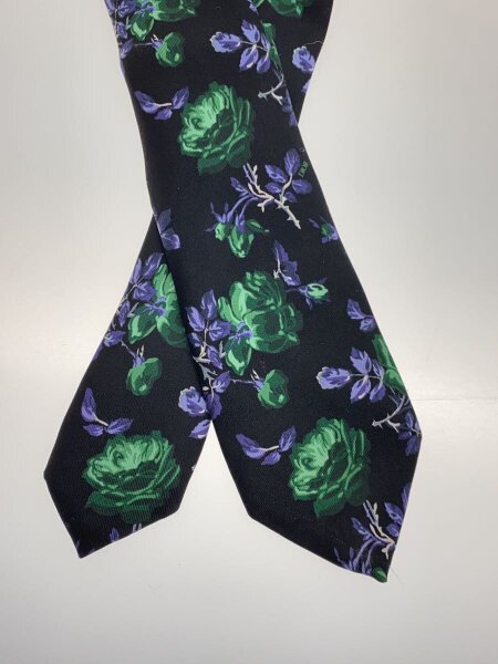 Dior HOMME(ディオールオム) / ネクタイ/シルク/BLK/花柄/メンズ/black  