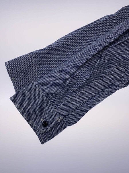 BONCOURA(ボンクラ) / 長袖シャツ/42/コットン/BLU/チェック/バンド