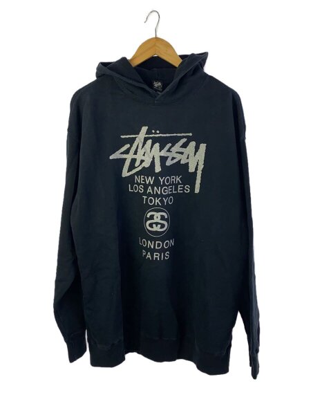 Stussy ブラック パーカー XL STUSSY ステューシー パーカー XL 黒