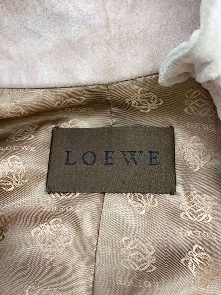 LOEWE / レザージャケット・ブルゾン/38/スウェード/PNK// LOEWE(ロエベ) / レザージャケット・ブルゾン/38/スウェード/PNK