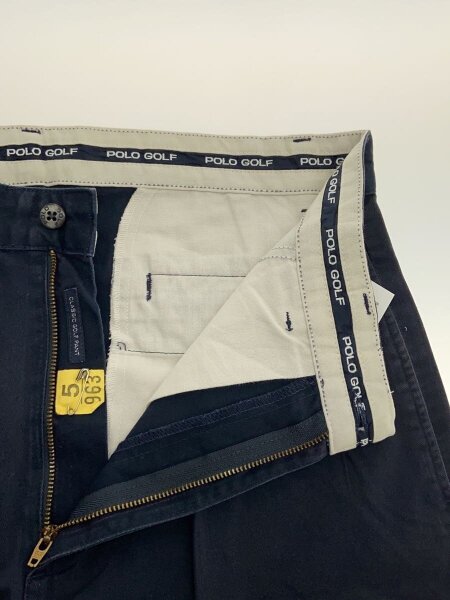 POLO GOLF / ポロゴルフ/2タック/裾ダブル/USA製/チノパン/ボトム/32/コットン/NVY POLO GOLF(ポロゴルフラルフローレン) / ポロゴルフ/2タック/裾ダブル