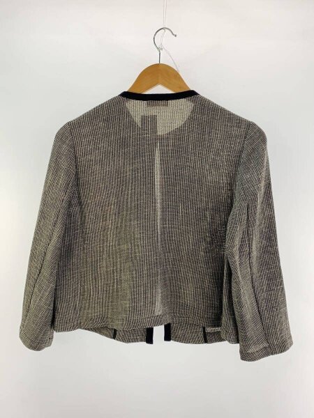 BALLSEY / 720001/R-01ノーカラージャケット/36/GRY/チェック/11-07-32-07432 BALLSEY(ボールジィ) / 720001/R-01ノーカラージャケット/36/GRY