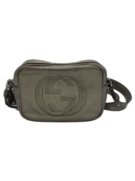 GUCCI(グッチ) / スモール・ディスコバッグ_ソーホー/レザー/GRY 