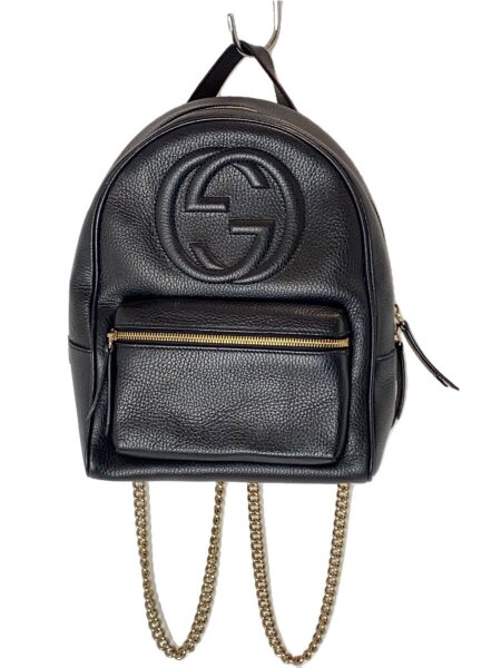 GUCCIソーホー インターロッキングG リュック バックパック 美品 GUCCI(グッチ) / バックパック_ソーホー_インターロッキングG/--/BLK