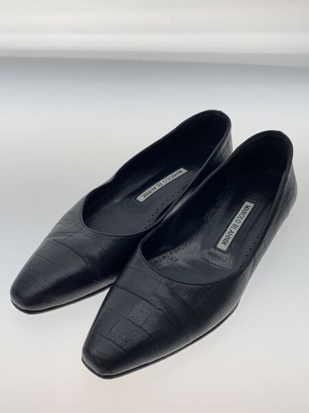 MANOLO BLAHNIK(マノロブラニク) / フラットパンプス/36/BLK | 中古品