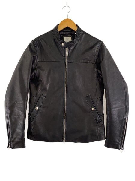 BY ユナイテッドアローズ ラムレザー シングルライダースジャケット XL