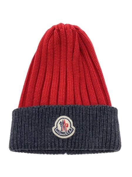 モンクレールニットキャップ（赤）