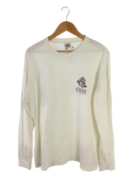 CALEE(キャリー) / 長袖Tシャツ/L/コットン/WHT/プリント/カットソー 
