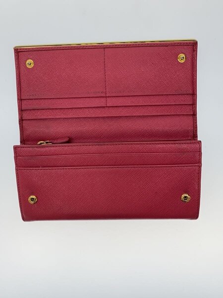 PRADA(プラダ) / 長財布/レザー/PNK/無地/レディース | 中古品の販売