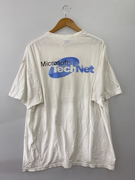 ペンキ飛びフェード 90s 00s Weatogue Mobil Tシャツ XL Hanes(ヘインズ) / microsoft/90s～00s/Tシャツ/XL/--/WHT// | 古着の