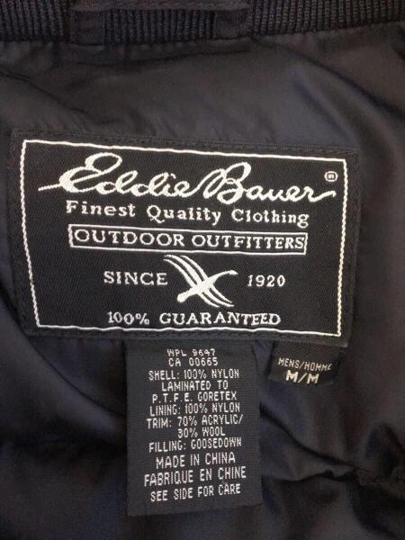 EDDIE BAUER(エディーバウアー) / ダウンジャケット/M/ナイロン/BLK/C 