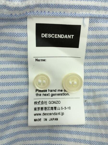 DESCENDANT(ディセンダント) / 長袖シャツ/2/コットン/BLU/ストライプ