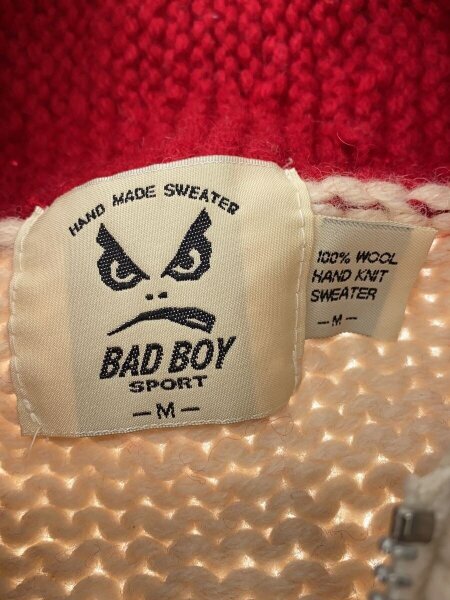 BAD BOY(バッドボーイ) / 90s/カウチンニット/カーディガン(厚手)/M 