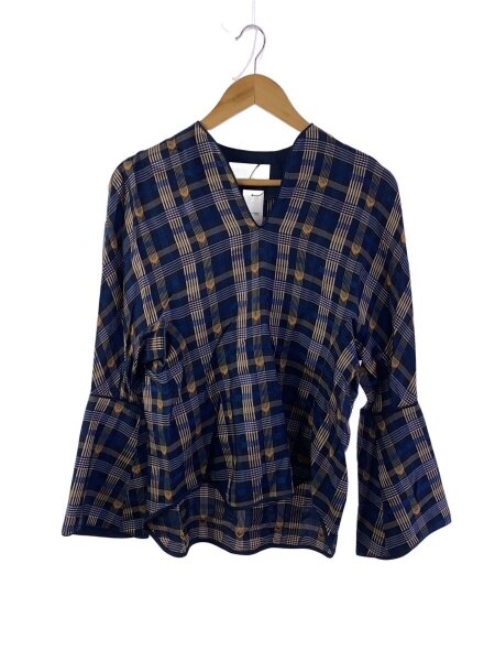mame kurogouchi(マメクロゴウチ) / 18AW/KASURI PLAID PULLOVER/長袖 