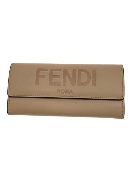 FENDI(フェンディ) / 長財布/レザー/BEG/レディース/8M0251// | 中古品 
