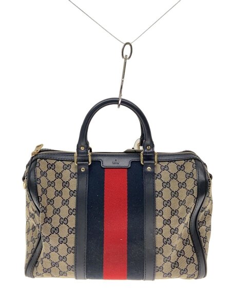 GUCCI(グッチ) / ボストンバッグ_GGキャンバス/キャンバス/NVY 