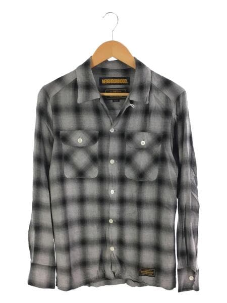 NEIGHBORHOOD(ネイバーフッド) / B&C/R-SHIRT/長袖シャツ/S/レーヨン 