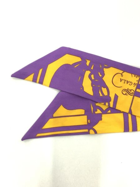 HERMES / Twilly Scarf/BRIDES DE GALA/スカーフ/シルク/パープル/総柄/レディース// HERMES(エルメス) / Twilly Scarf/BRIDES DE GALA/スカーフ/シルク