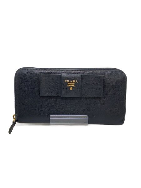PRADA(プラダ) / サフィアーノ/リボン/長財布/--/BLK/レディース 