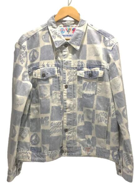 GUESS(ゲス) / ×J BALVIN/Checkered Trucker Jacket/Gジャン/M 