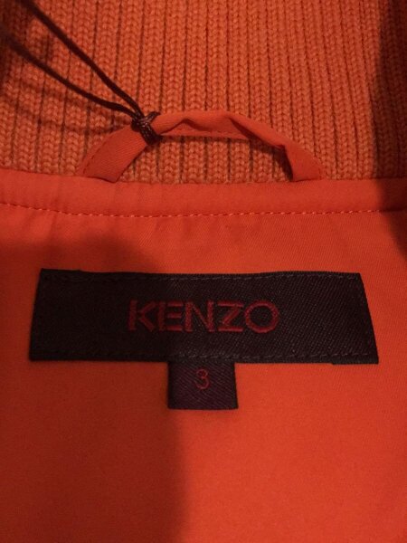 KENZO(ケンゾー) / ダウンベスト/3/ポリエステル/オレンジ/無地/535-U