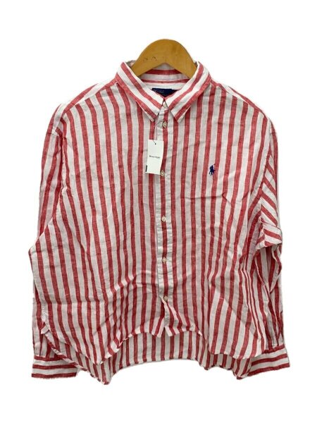 POLO RALPH LAUREN(ポロラルフローレン) / 長袖シャツ/L/リネン/RED 