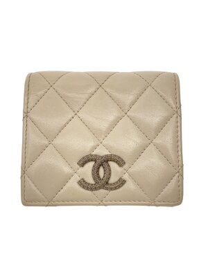 CHANEL(シャネル) / キャビアスキン/ココマーク/2つ折り財布/レザー