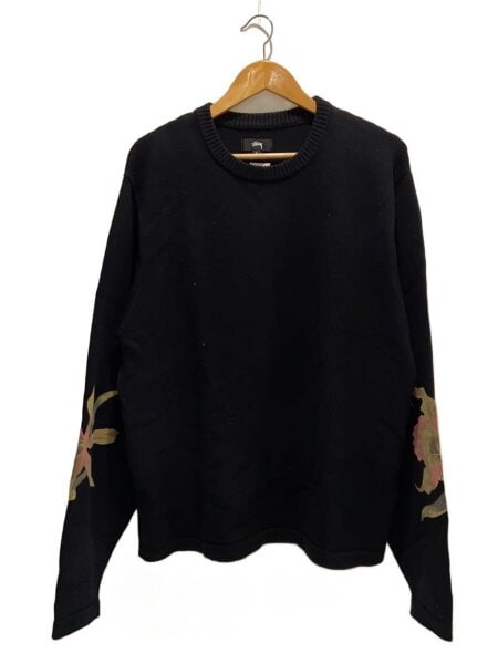 STUSSY(ステューシー) / ニット・セーター(厚手)/L/コットン/BLK