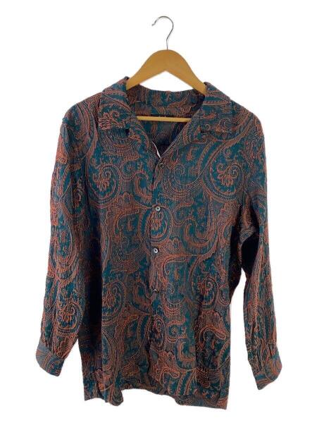 glamb(グラム) / Open Collar Paisley SH/裾口ホツレ有/長袖シャツ/M 