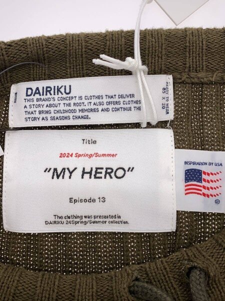 DAIRIKU / 24SS/McCallum Long Military Knit/ニット/FREE/コットン/KHK/K-12 DAIRIKU(ダイリク) / 24SS/McCallum Long Military Knit/ニット/FREE