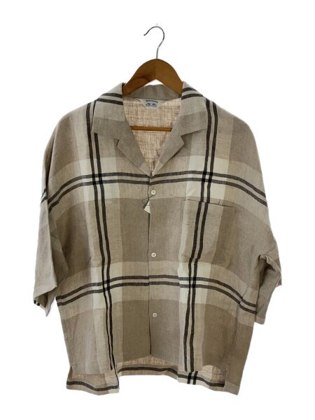 SUNSEA(サンシー) / 21SS/Linen Check Fried Shrimp Shirt/3/リネン 