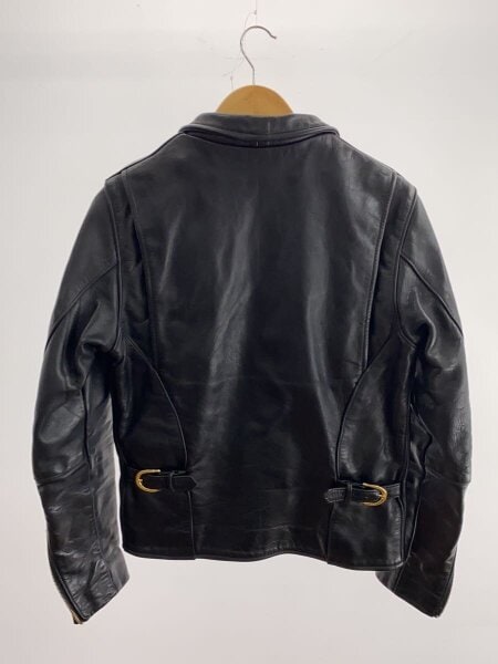 VANSON / スレ・シワ有/ENF/エンフィールド/USA/レザージャケット・ブルゾン/36/レザー/BLK// VANSON(バンソン) / スレ・シワ有/ENF/エンフィールド/USA/レザー