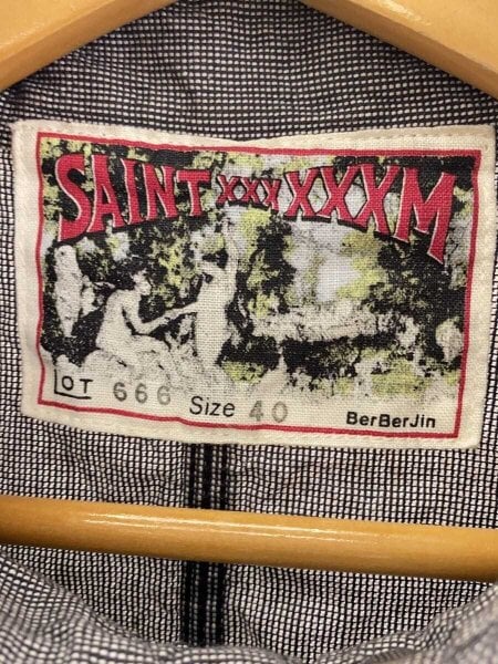 SAINT MICHAEL / ×BerBerJin/BB_DENIM JKT/ヨゴレ有/カバーオール/L/SM-YS1-0000-C54 SAINT MICHAEL(セントマイケル) / ×BerBerJin/BB_DENIM JKT/ヨゴレ有