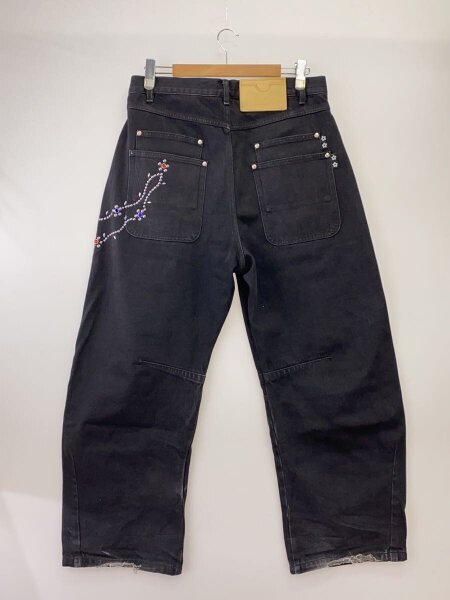 VANDY THE PINK(ヴァンディザピンク) / Cotton Twill Stud Pants/裾 