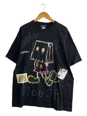 guernika ゲンガーイラスト ロングTシャツ XXL ブラック guernika(ゲルニカ) / Tシャツ/ゲンガー/XXL/コットン/ホワイト | 古着