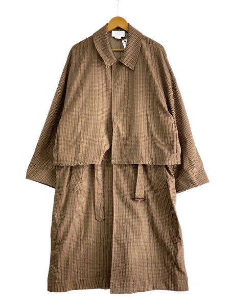 YOKE(ヨーク) / 19SS/3WAY BAL COLLAR SHARE COAT/M/BEG/千鳥格子 