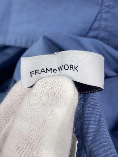 FRAMeWORK(フレームワーク) / 長袖ワンピース/38/コットン/BLU/無地/23