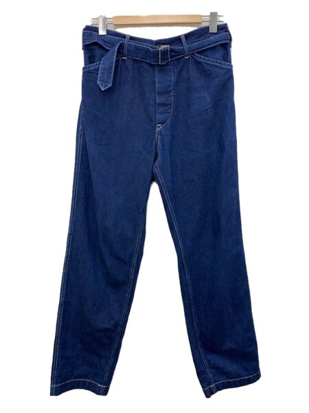 通販 ファッション COMOLI ベルテッドデニムパンツ 2